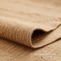 Tapis de jute en fibre naturelle de couleur naturelle Carpets